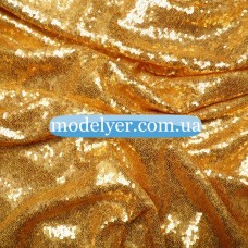 Ткань Пайеточная мелкая (золото)